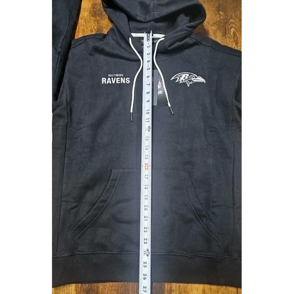 Baltimore Ravens Hoodie Men's Medium Black Pullover NFL Therma Fit Nike NWT